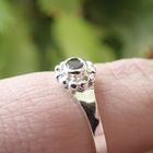 Image 7 of Silver children's ring with light blue zirconia