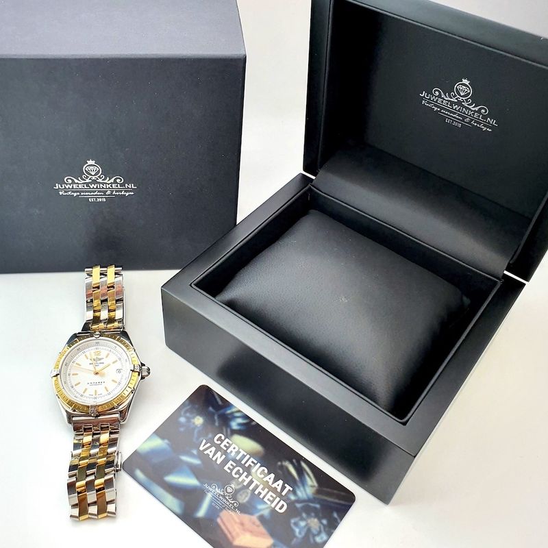 Image 3 of Breitling Antares; Men's watch on pilot strap