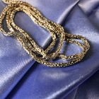 Image 2 of Gold square king link necklace | 64 cm