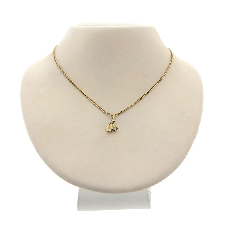 Image 3 of Gold pendant with zirconia