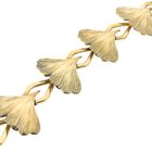 Image 4 of Fantasy link chain with Japanese Ginkgo leaves