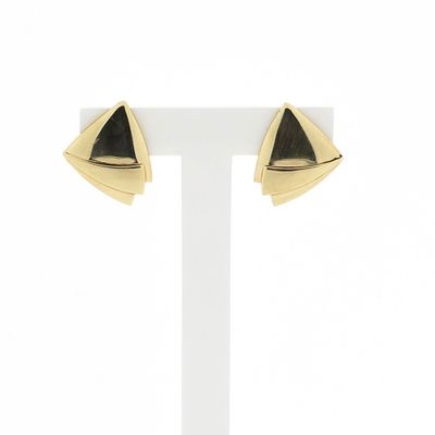 Afbeelding 1 van Vintage gouden abstracte oorclips