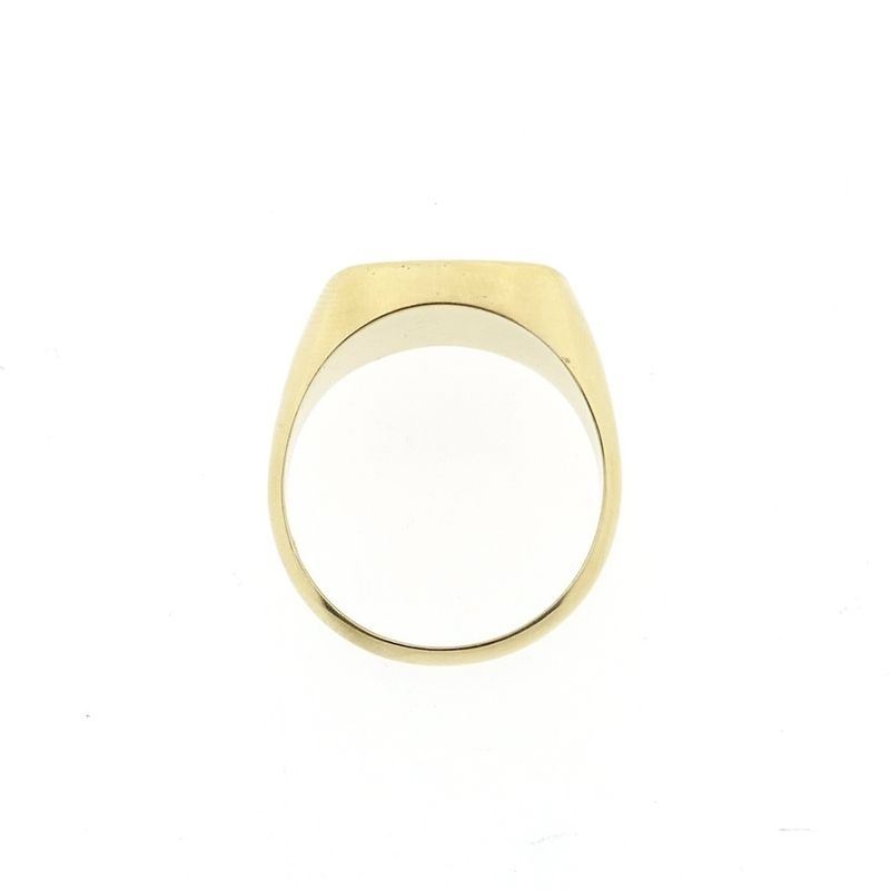 Image 5 of Gold signet ring with heliotrope
