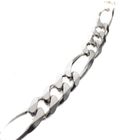 Image 6 of Silver chain; figaro link | 46 cm