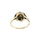 Image 4 of Gold and Silver Ring with Rose Cut Diamonds; approx. 0.65 ct.