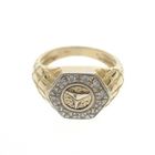 Image 4 of Two-tone gold ring with Mercedes logo