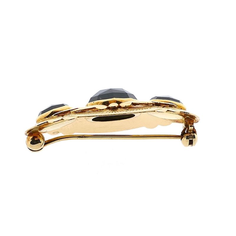 Image 8 of Vintage Gold Brooch with Garnet