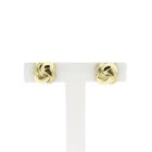 Image 1 of Gold stud earrings with knotted design