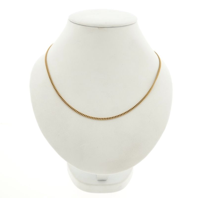 Image 6 of Gold flat gourmet link chain