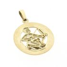 Image 4 of Gold Zodiac Pendant; Sagittarius