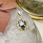 Image 2 of Gold pendant with hematite