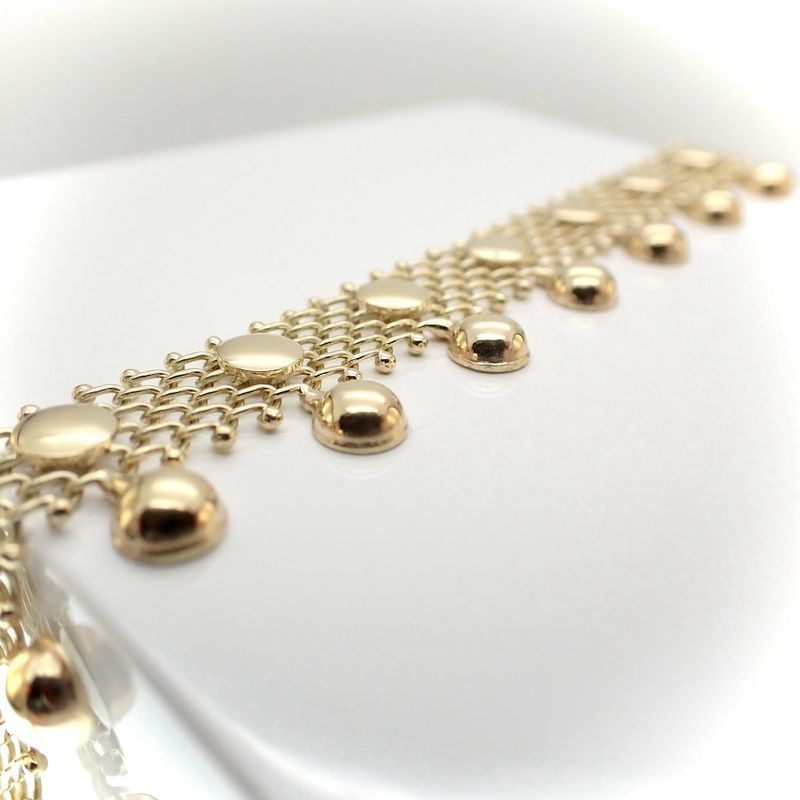 Image 3 of Gold women's necklace; Vintage | 45 cm