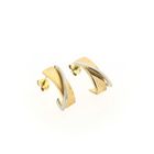 Image 4 of Two-tone gold stud earrings