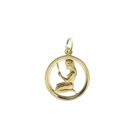 Image 3 of Gold zodiac sign pendant; Virgo