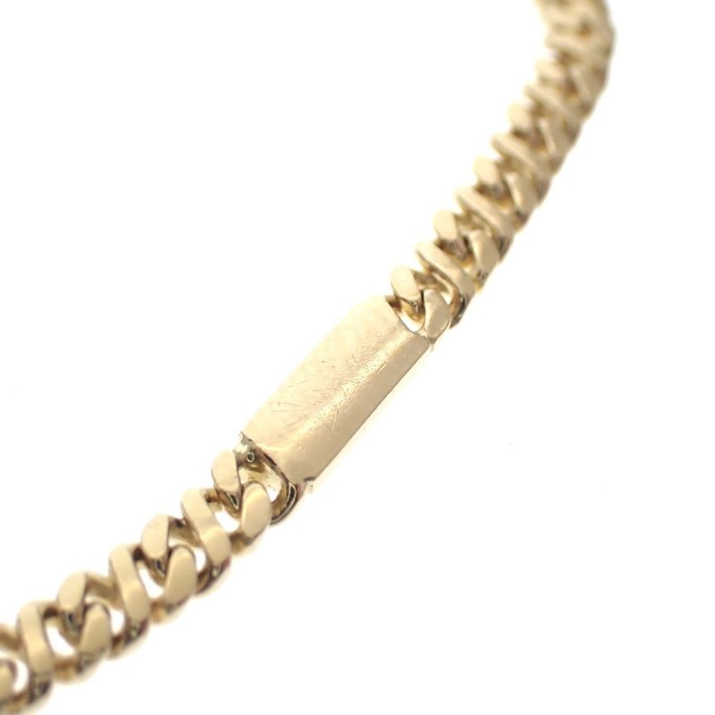 Image 2 of Gold gourmet link bracelet with fantasy | 22 cm