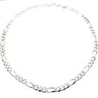 Image 5 of Silver chain; figaro link | 46 cm
