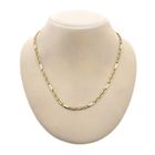Image 6 of Two-tone gold closed Figaro link chain | 43 cm