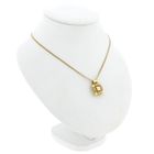 Image 4 of Vintage gold square pendant with pattern