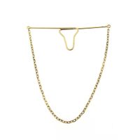 Vintage gold tie chain; Men
