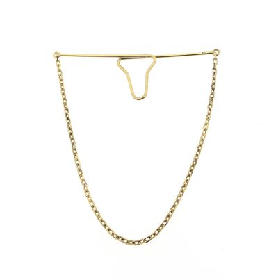 Image 1 of Vintage gold tie chain; Men