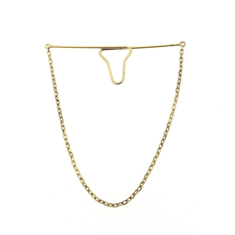 Image 1 of Vintage gold tie chain; Men