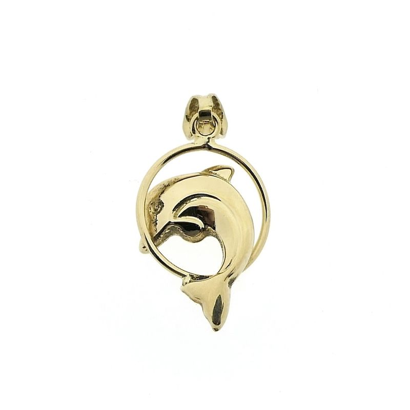 Image 2 of Golden dolphin pendant