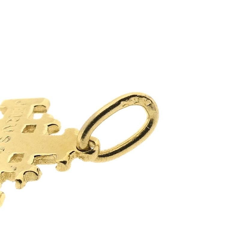 Image 8 of Vintage gold Jerusalem cross pendant