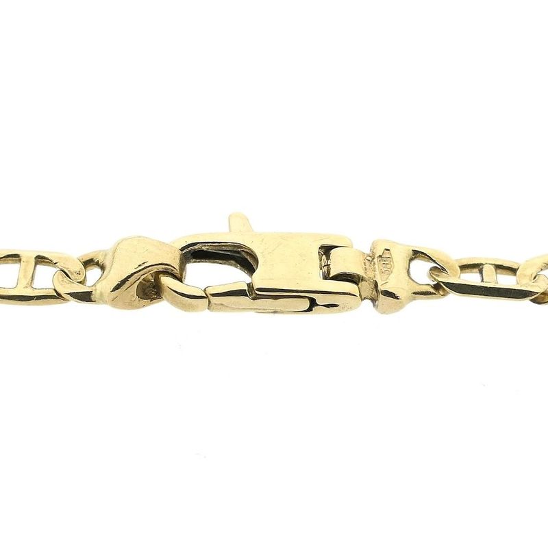 Image 3 of Two-tone gold navy link bracelet
