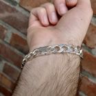 Image 3 of Silver bracelet with engraving plate