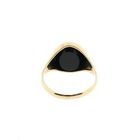 Image 4 of Vintage Gold Signet Ring with Onyx