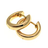 18K rose gold earrings | Ø 15 mm