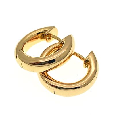 18K rose gold earrings | Ø 15 mm Image 1 of 18K rose gold earrings | Ø 15 mm