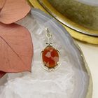 Image 2 of Gold pendant with carnelian