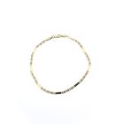 Image 3 of Gold navy link bracelet | 19 cm