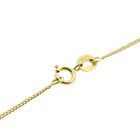 Afbeelding 5 van Gouden gourmetschakel ketting met vaste hanger en zirconia | 43 cm