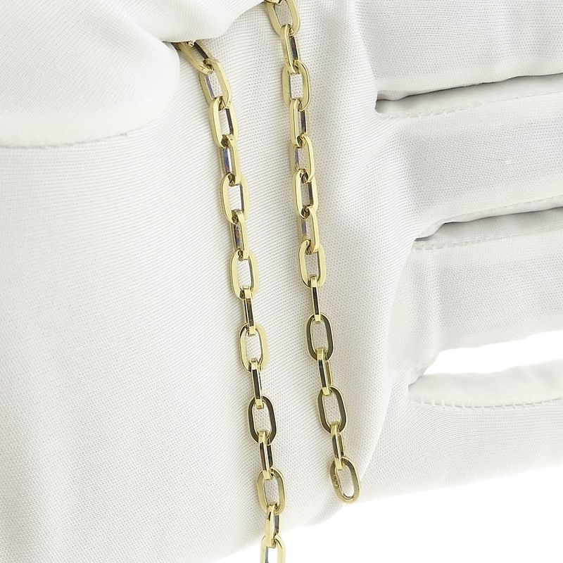 Image 9 of Gold anchor link bracelet | 20 cm