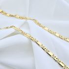 Image 6 of Gold closed figaro link chain | 61.5 cm