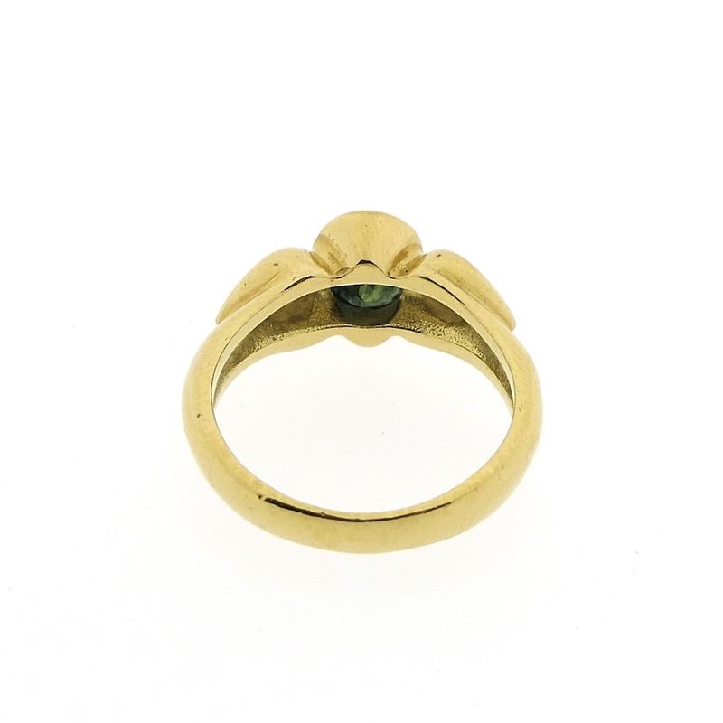 Image 4 of Gold ring with tourmaline and diamonds