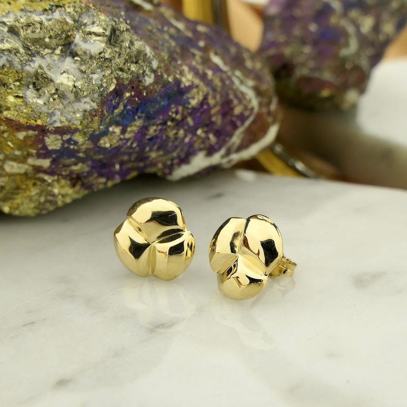 Image 8 of Golden fantasy stud earrings