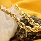 Image 2 of Twisted Gold Link Necklace