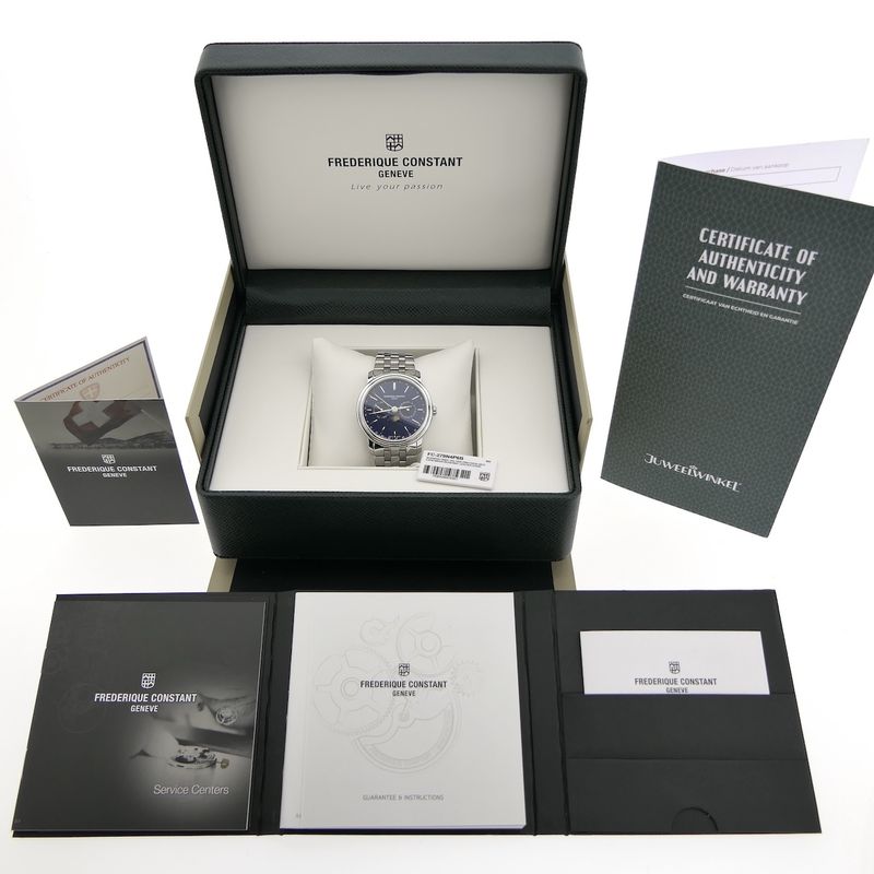 Image 4 of Frederique Constant Classics Business Timer FC270N4P6B; Men's watch with moon phase