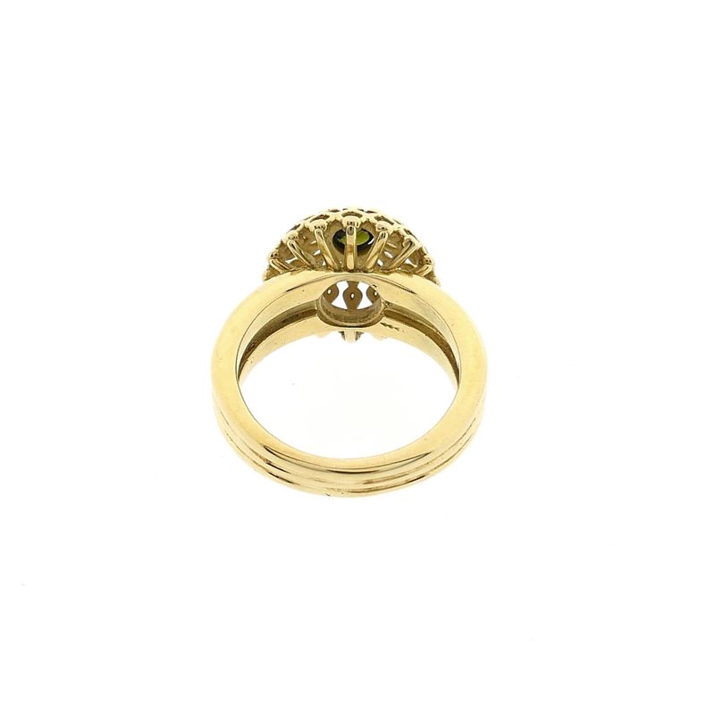 Afbeelding 6 van Vintage gouden ring met toermalijn