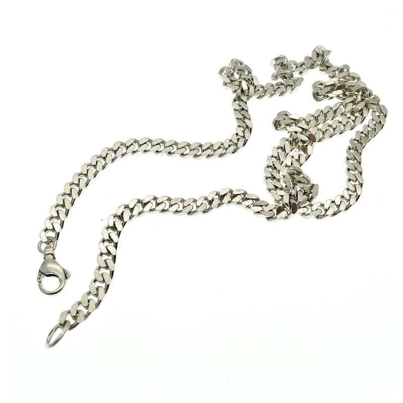 Image 4 of Silver gourmet link chain | 51.5 cm