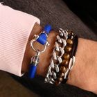 Image 3 of Omega Sailing Bracelet; Fresh Blue; Rubber; XL 23 cm