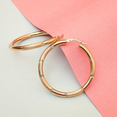 Image 2 of Gold earrings Ø 35.4 mm