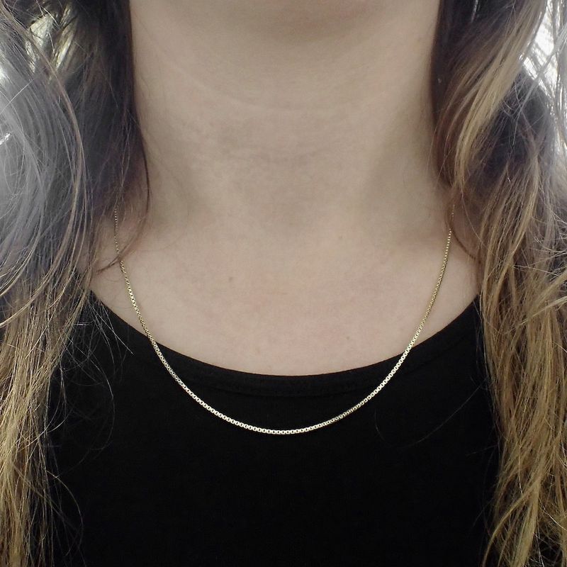 Image 9 of Golden Venetian link chain | 50 cm