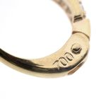 Image 7 of 16.8 ct. Gold stud earrings with enamel flower and zirconia