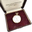 Image 14 of Antique 14k gold IWC pocket watch from 1919