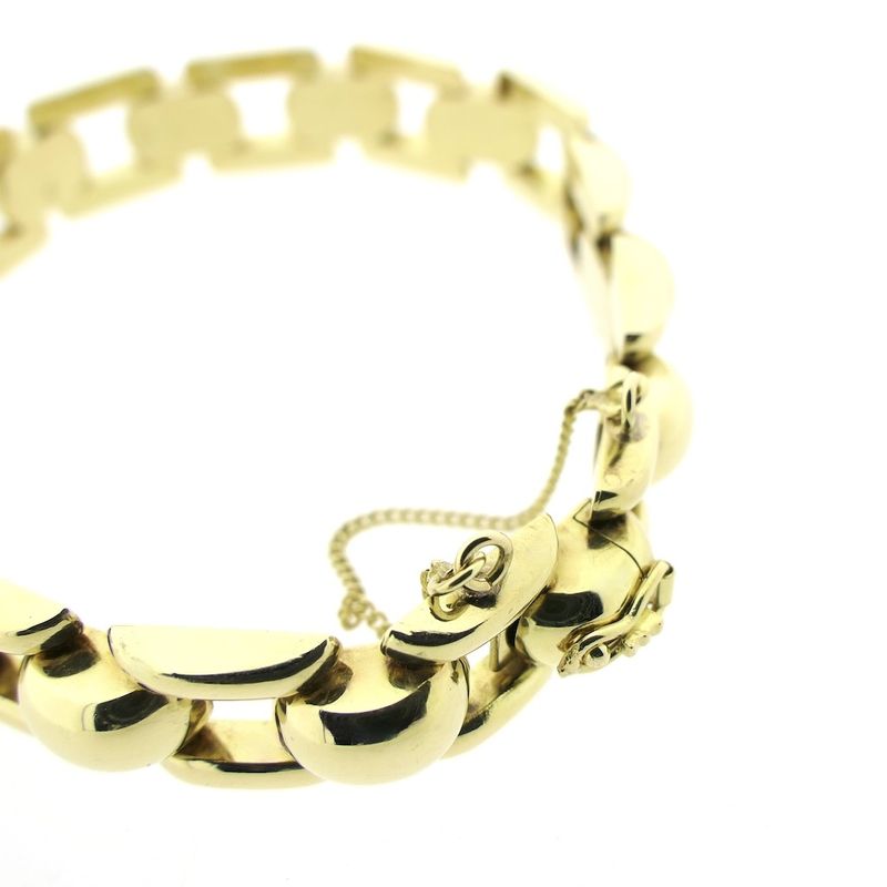 Image 7 of Gold Bismarck link bracelet | 19.5 cm