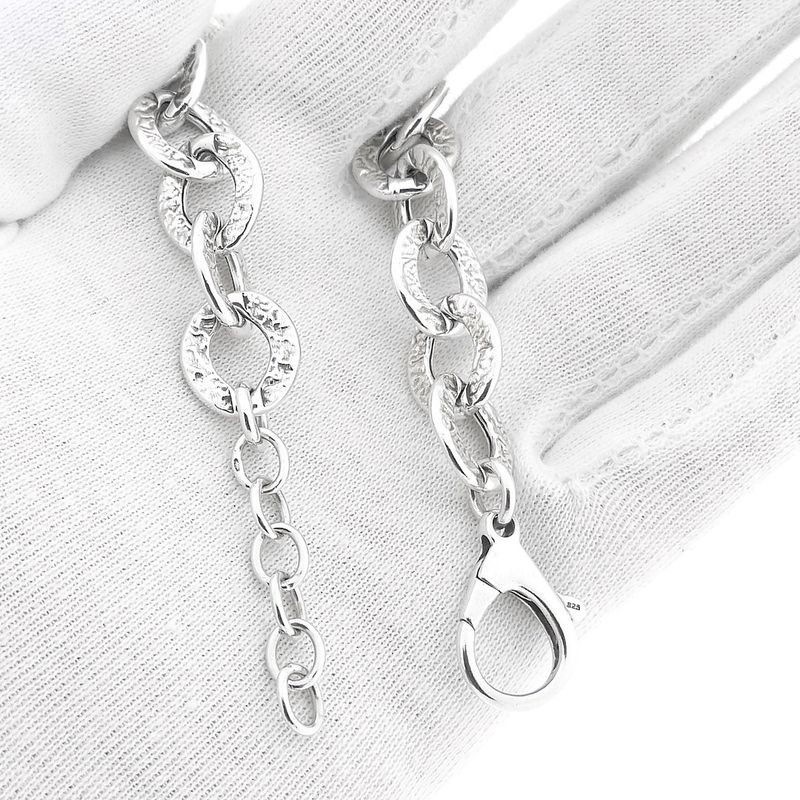 Image 10 of Silver fantasy link bracelet.